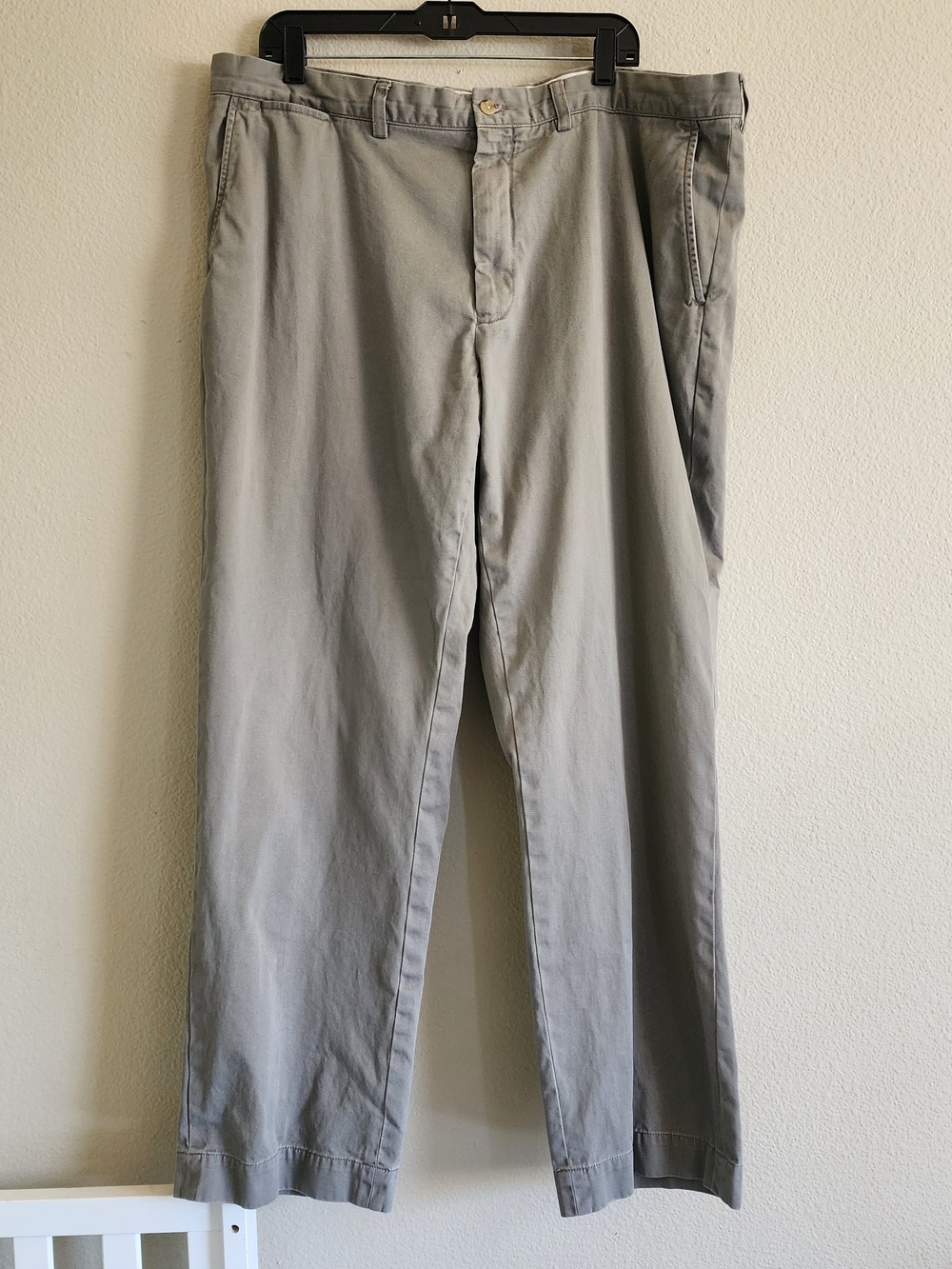 Polo Ralph Lauren Preston Pant Mens 42x32 Gray 100% Cotton Chino Trousers